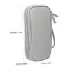 LABRIMP Double-Layer Electronic Organizer Pouch for Travel Accessories Cable Storage Bag Zipper for USB Drives and Gadgets view 2
