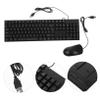 HONMEET Wired USB Keyboard Mouse Combo for Office Use  Full-Size Quiet Keyboard and Optical Mouse for Home and Laptop Work Black view 4