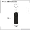 3-Pack Personal Security Alarm Keychains, 130 Db Loud Siren, Led Flashlight, Compact Safety Devices for Emergency Protection, Black view 4