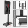 LIUZQWAED Mobile TV Stand with Wheels - Portable Robust Floor TV Stand Mount, for 32-65 Inch LED Flat Screen, Rolling TV Cart, Up to 100kg, Horizontal and Vertical Screen Fixed view 3