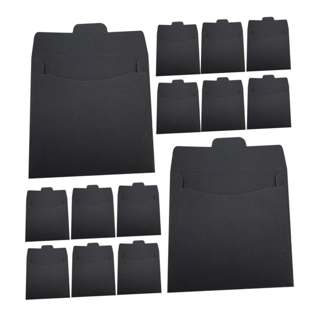 ORFOFE 100pcs Cardboard Cd Sleeves Paper Cd Envelopes for Storage Greeting Cards
