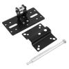 Mikinona SPS-506 Wall-Mounted Speaker Stand Adjustable Audio Storage Rack for Surround Sound for Home Theater Setup Sturdy Black Finish view 1