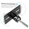 Mikinona SPS-506 Wall-Mounted Speaker Stand Adjustable Audio Storage Rack for Surround Sound for Home Theater Setup Sturdy Black Finish view 2
