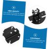 Mikinona SPS-506 Wall-Mounted Speaker Stand Adjustable Audio Storage Rack for Surround Sound for Home Theater Setup Sturdy Black Finish view 4
