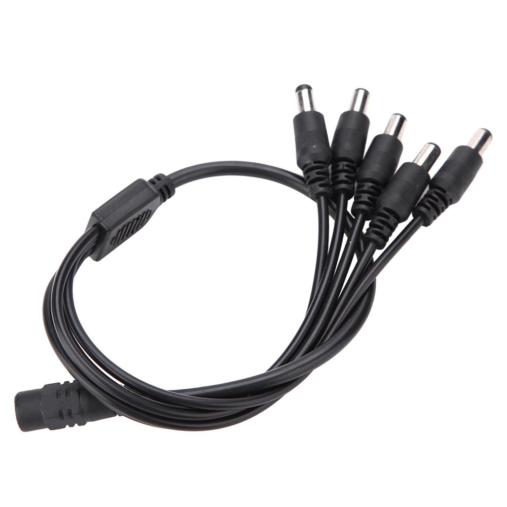 RiToEasysports Splitter of The Versatile Power Cable for LED Lighting Rods, Which are Useful for The Supply of Several Cameras, 5.5 X 2.1 Mm CCTV Camera Adapter Cable, for The Monitoring System (1