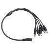 RiToEasysports Splitter of The Versatile Power Cable for LED Lighting Rods, Which are Useful for The Supply of Several Cameras, 5.5 X 2.1 Mm CCTV Camera Adapter Cable, for The Monitoring System (1 view 2