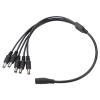 RiToEasysports Splitter of The Versatile Power Cable for LED Lighting Rods, Which are Useful for The Supply of Several Cameras, 5.5 X 2.1 Mm CCTV Camera Adapter Cable, for The Monitoring System (1 view 3
