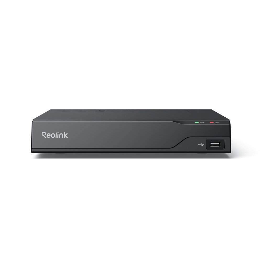 REOLINK Professional PoE NVR, Supporting Up to 16MP & Up to 32TB Local Storage (HDD Not Included), Heat Map, 24/7 Recording, Multi-User Remote Access, Outdoor & Indoor Surveillance, RP-PN8