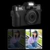 Bewinner 6K Digital Camera for Photography, Autofocus 64MP Vlogging Camera with 3" 180 Flip Screen, 16X Digital Zoom, Compact Travel Cameras with 32GB TF Card view 3