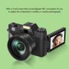 Bewinner 6K Digital Camera for Photography, Autofocus 64MP Vlogging Camera with 3" 180 Flip Screen, 16X Digital Zoom, Compact Travel Cameras with 32GB TF Card view 4