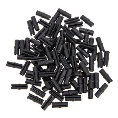 KALLORY 100Pcs Iron Wire Skid Protector Caps Durable Protective Covers for Cables Prevents Friction and Damage Easy Application for Use