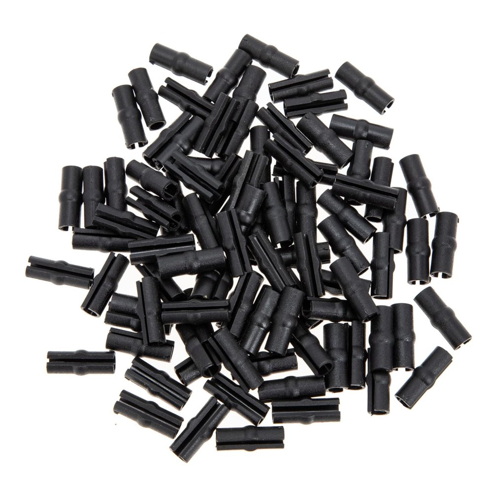 KALLORY 100Pcs Iron Wire Skid Protector Caps Durable Protective Covers for Cables Prevents Friction and Damage Easy Application for Use