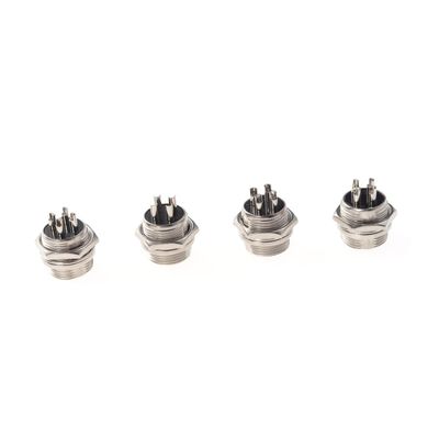 POPETPOP 5Pcs Aviation Connector Plugs Sockets Silver for Electronics Telecommunication Aviation Applications Durable Reliable Wiring
