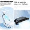 Car Fan for Driver and Passenger's Seat,Car Seat Fans for Backseat Rear Facing,Portable Car Mounted seat Back Cooling Fans with 3 Adjustable Wind Speeds,USB Plug-in Headrest Cooling Fan (Black) view 3