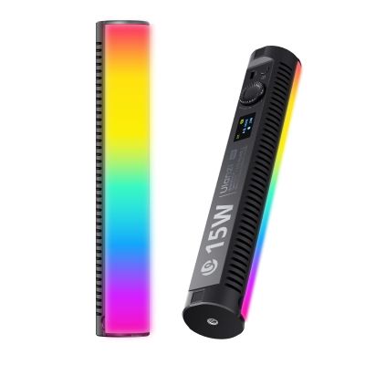 ULANZI B15RGB Magnetic RGB Light Wand - Handheld LED Video Light Stick with Diffuser, 3300mAh 1800-9000K 20 Effect Dimmable Camera Tube Light for Video Recording Studio Photography TikTok YouTube Vlog