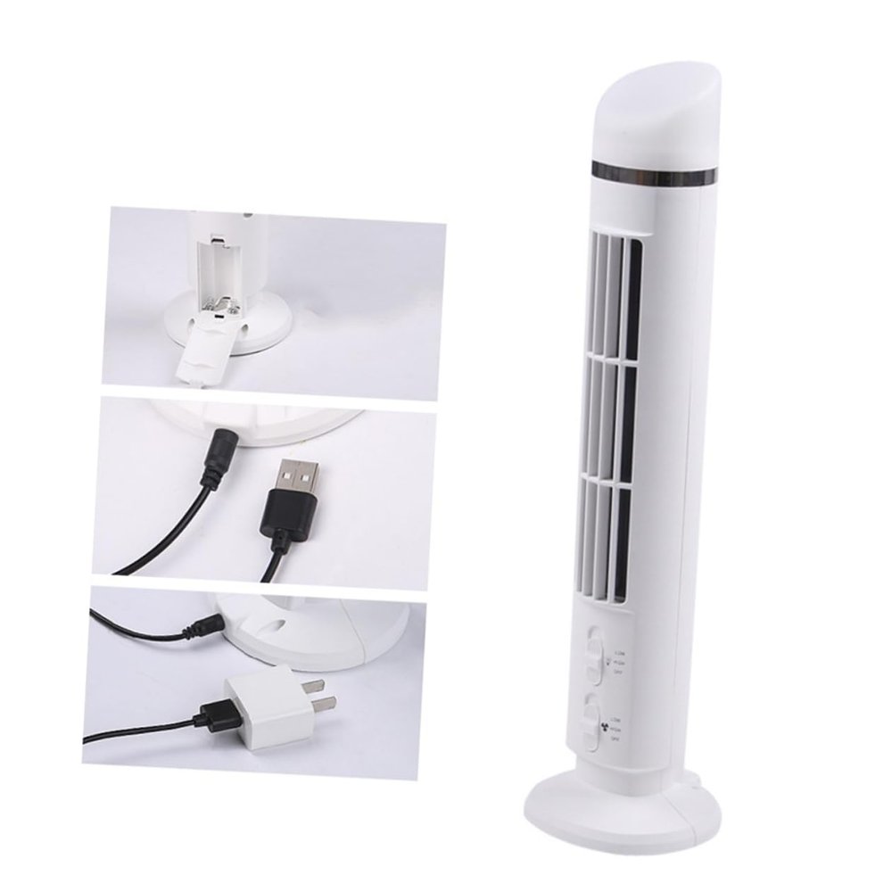 balacoo USB Mini Cooling Fan with Light Bladeless Design Multi Function Desk Fan for Summer Supplies Quiet Operation for White
