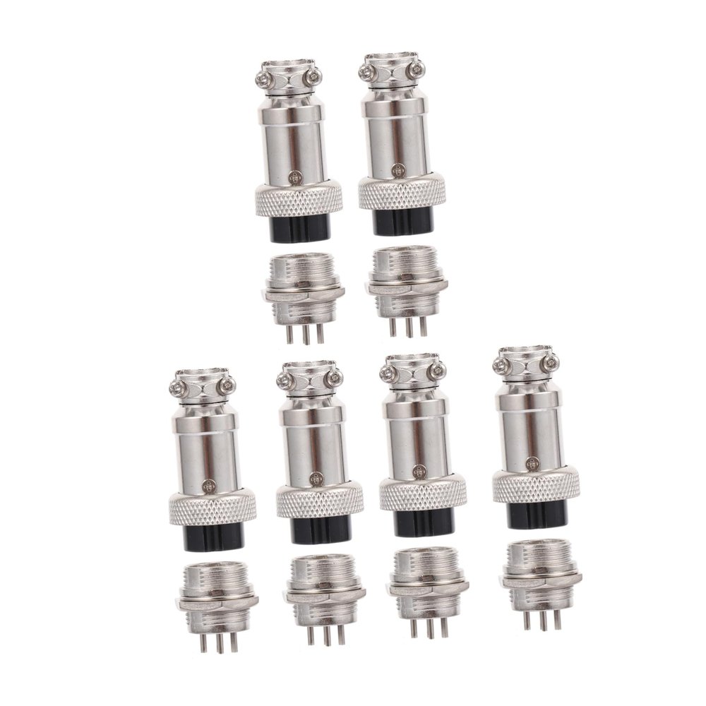 CIYODO 12Pcs Aviation Connector Set Pin Male Female Plug Socket Durable Cable Connector for Instruments Electronics Hard Design Easy to Use and Carry