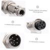 CIYODO 12Pcs Aviation Connector Set Pin Male Female Plug Socket Durable Cable Connector for Instruments Electronics Hard Design Easy to Use and Carry view 3