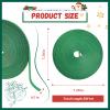 Christmas Holiday Garland Ties Hook and Loop Decorative Wreath 50FT Roll Cuttable Nylon Cable Straps for Christmas Halloween Banister, Railings, Stairs or Lamp Posts Outdoors Decoration(Green) view 3