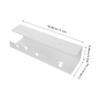 Uonlytech Under Desk Storage with Lockable Hidden Compartment Cable Management Tray for Tidy Cords and Office Supplies for Home Office Study Use view 2