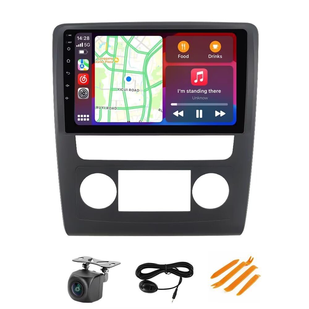 Radio Stereo for Chevy Traverse LT 2013-2017 Manual AC, Biorunn Android 9 Inch (8GB+128GB) 8-Core GPS Navigation Wireless Car-Play Android Auto Upgrade Dash Kit IPS Head Unit