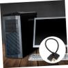 Holibanna Male to Female Displayport Extension Cable HD for Gaming Monitors Easy to Install Durable and Flexible for Offices and Studios Right Angle Connector view 2