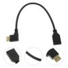 Holibanna Male to Female Displayport Extension Cable HD for Gaming Monitors Easy to Install Durable and Flexible for Offices and Studios Right Angle Connector view 3