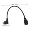 Holibanna Male to Female Displayport Extension Cable HD for Gaming Monitors Easy to Install Durable and Flexible for Offices and Studios Right Angle Connector view 4