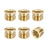 PATIKIL 6pcs M6 Female to 3/8" Male Thread Reducing Adapter Tripod Mount Screw Carbon Steel Adapter for Tripod Monopod of Camera Bronze view 1