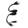 RiToEasysports 12v Poe Splitter Adapter Cable for Non Poe IP Safety IP Cameras/Wireless Access Points (Black) view 1