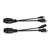 RiToEasysports 12v Poe Splitter Adapter Cable for Non Poe IP Safety IP Cameras/Wireless Access Points (Black) view 2