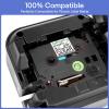 GREENCYCLE TZ-121 9mm 0.35 Laminated Clear Label Maker Tape Compatible for Brother P-Touch TZe-121 TZe121 Black on Clear TZe TZ Tape for PT-D400 PT-D600 PT-D210 PT-H110 PT-H100 PT-D220, 10 Pack view 2