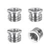 PATIKIL 4pcs 1/4" Female to 3/8" Male Thread Reducing Adapter Tripod Mount Screw Carbon Steel Adapter for Tripod Monopod of Camera, Stainless Steel view 1