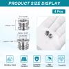 PATIKIL 4pcs 1/4" Female to 3/8" Male Thread Reducing Adapter Tripod Mount Screw Carbon Steel Adapter for Tripod Monopod of Camera, Stainless Steel view 2