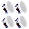 STUDIOFINIX 5.25 Inch Ceiling Speakers 600 Watts Passive Wired Flush Mount for Home Theater, Living Room, Office,Kichten,Study Room,Basement,Covered Patio and Flush Mount(4 Speakers) view 1