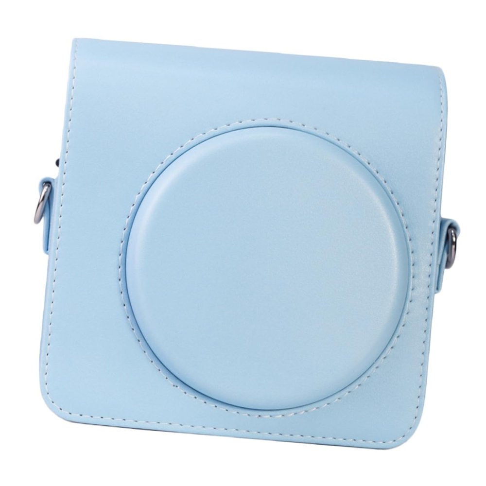 LIFKICH Camera Protective Case Pouch with Strap Durable PU Leather Carrying Case for Square Instant Camera Elegant Design for Hiking Shopping and Commuting