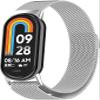 2 Pack Wristbands Compatible with Xiaomi Smart Band 10 Wristband Mesh Stainless Steel Bracelet Metal Watch Band Business Replacement Band for Xiaomi Smart Band 10 Smartwatch, One Size, Aluminium view 2