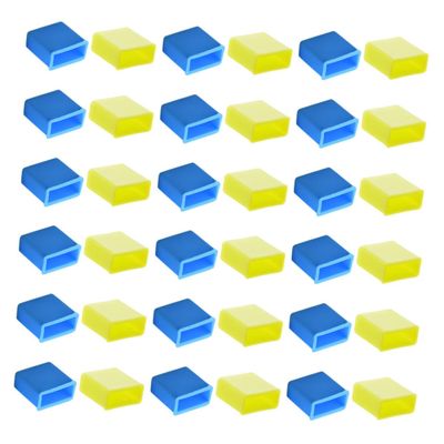 IWOWHERO 40Pcs USB Male Port Protective Covers Silicone Dust Caps for Data Charging Cables Durable USB Port Protection for Smartphones Tablets Cameras