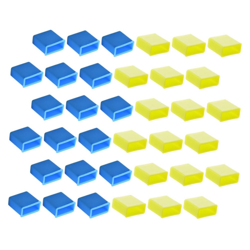 Operitacx 40Pcs USB Port Protective Caps Silicone Covers for USB Male Plugs Water Stoppers for Smartphones Tablets and Cameras Each