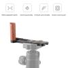 Gugxiom L Shape Handle for S9 Camera, Built in Quick Release Plate for Arca, Wooden Handgrip with 1/4 inch Screw Hole (Black) view 2