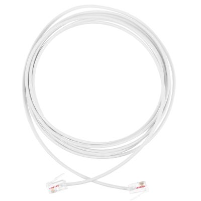 FUNNETOYU 2M Telephone Cable Core Plug Replacement Cord High Fidelity Design for Telephone Fax Modem and More Oxygen Reliable Performance