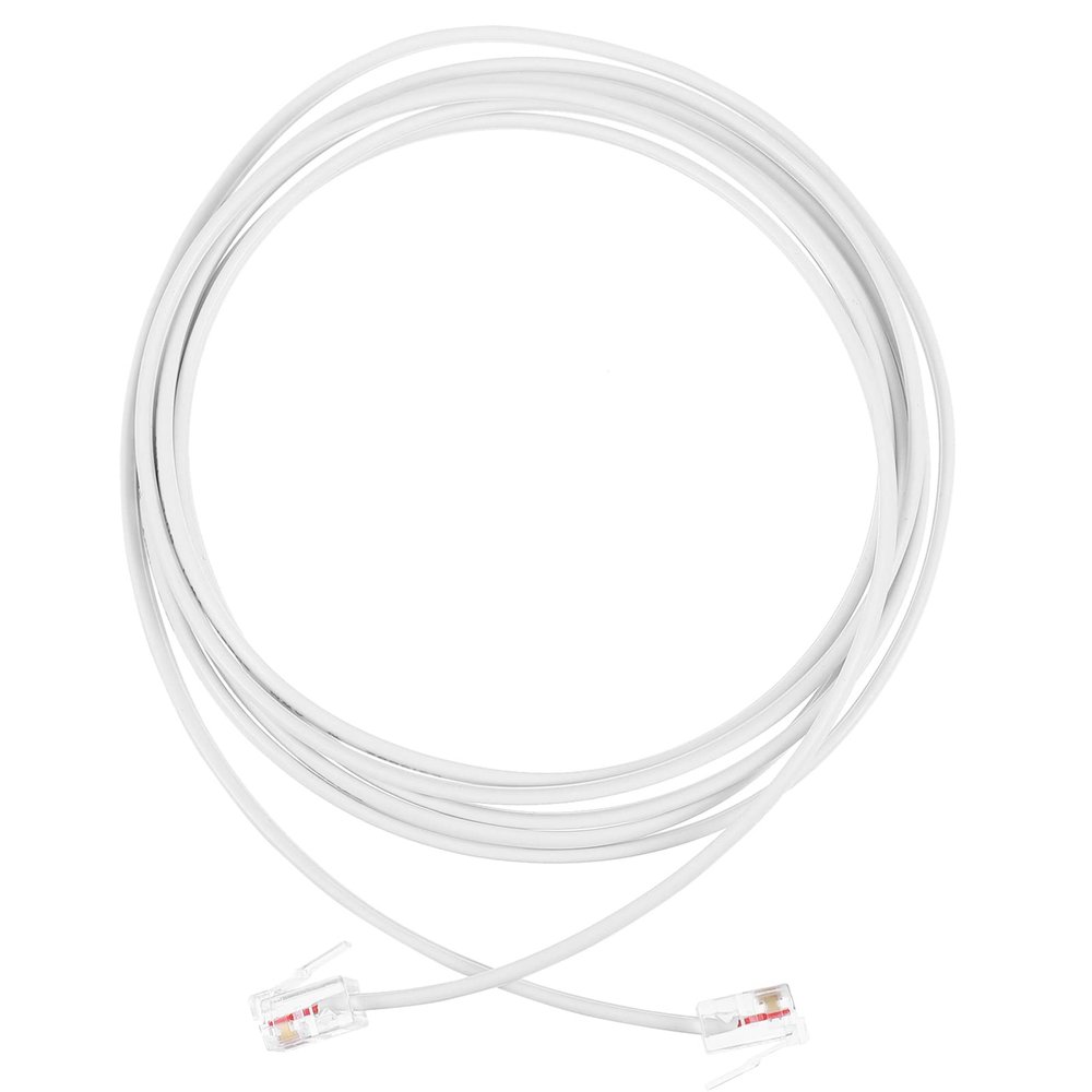 FUNNETOYU 2M Telephone Cable Core Plug Replacement Cord High Fidelity Design for Telephone Fax Modem and More Oxygen Reliable Performance