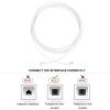 FUNNETOYU 2M Telephone Cable Core Plug Replacement Cord High Fidelity Design for Telephone Fax Modem and More Oxygen Reliable Performance view 3