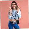 CAXUSD PU Leather Camera Shoulder Bag with Strap Compatible for Mini Liplay Durable Digital Camera Case Stylish Accessories for Easy Access and Portability view 3