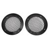 Diyeeni 2 Pcs 5 Inch Speaker Grills Subwoofer Grill Waffle Grill Guard Protector Covers with Mounting Screws, Metal Mesh Round Subwoofer Speaker Cover, Black view 1