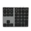 Wireless Number Pad - 35 Keys Scissor Switch, BT5.0 Connection for Desktop, Laptop and Tablet with Aluminum Alloy Case view 2