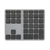 Wireless Number Pad - 35 Keys Scissor Switch, BT5.0 Connection for Desktop, Laptop and Tablet with Aluminum Alloy Case view 3
