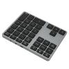 Wireless Number Pad - 35 Keys Scissor Switch, BT5.0 Connection for Desktop, Laptop and Tablet with Aluminum Alloy Case view 4