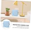 KONTONTY Protective PU Leather Camera Bag for Square Carrying Case for Everyday Use for Shopping Hiking and Camping view 2