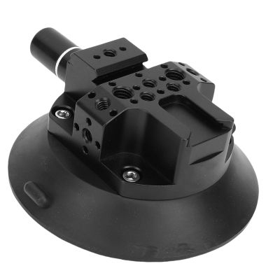 Diyeeni Car Camera Suction Cup Mounting Kit, Hand Pump Vacuum Suction Cup with 1/4in 3/8in Threaded Holes, Anti Slip Design, 117mm Large Sucker Cups Holder